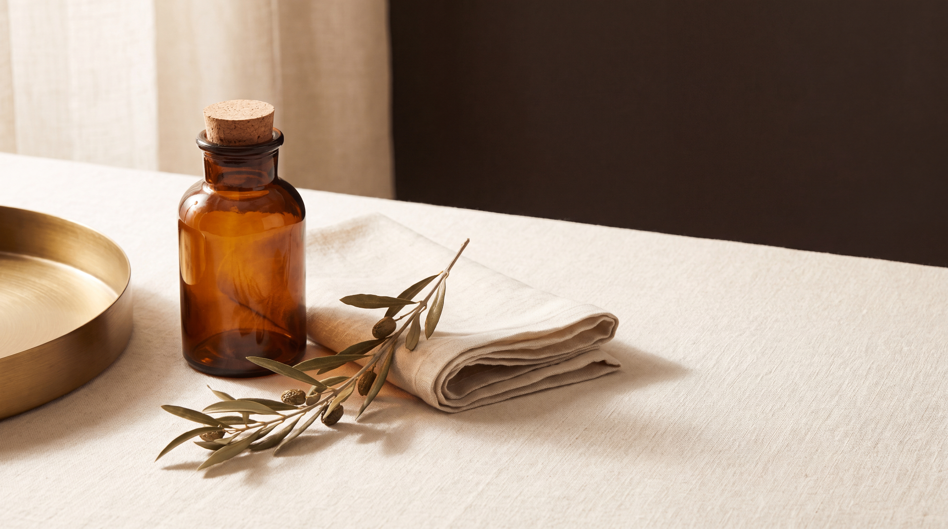 Editorial still life of therapy on stone surface